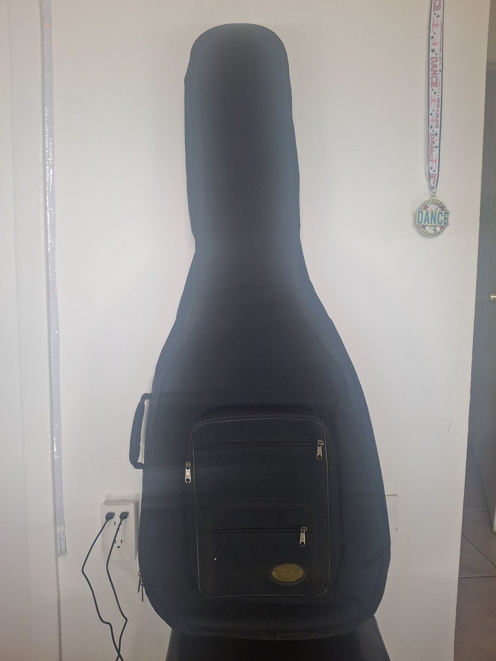 Windsor Black Guitar Case with Front Pockets